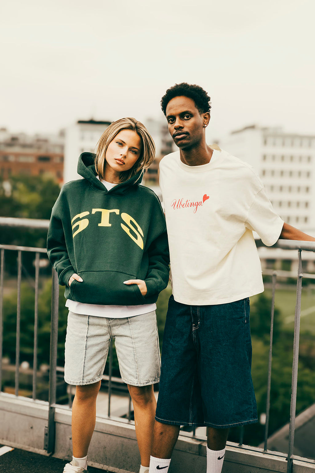 STS Bokstavhoodie GRØNN
