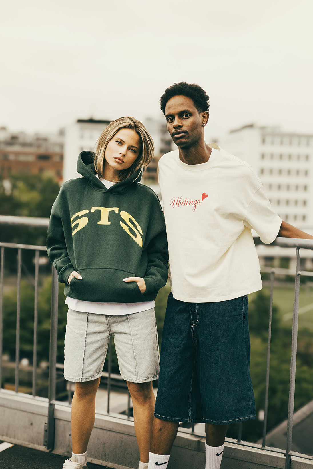 STS Bokstavhoodie GRØNN