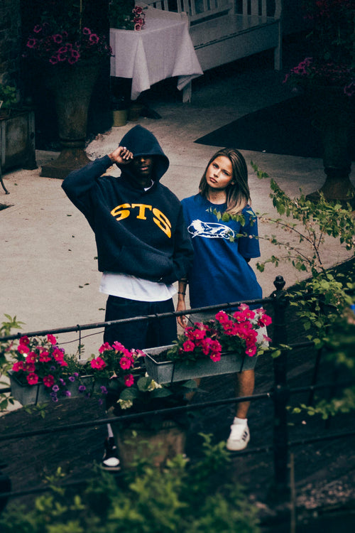 STS Bokstavhoodie BLÅ